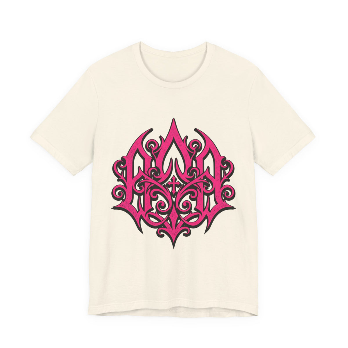 Pink Gothic Filigree Graphic Tee