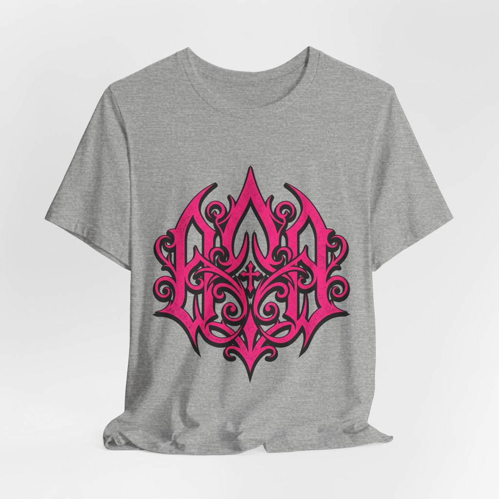 Pink Gothic Filigree Graphic Tee