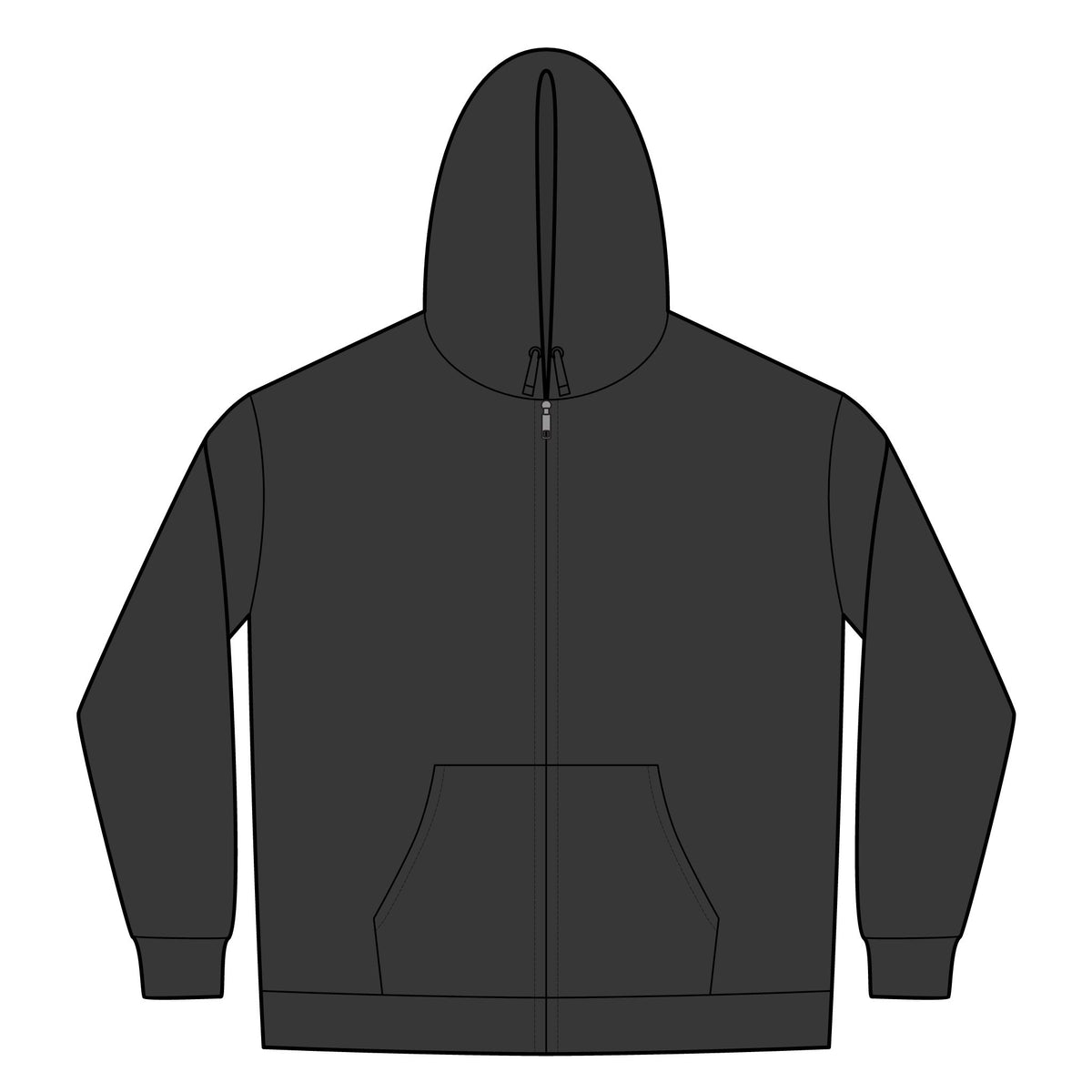 Unisex Heavyweight Full-Zip Hooded Sweatshirt