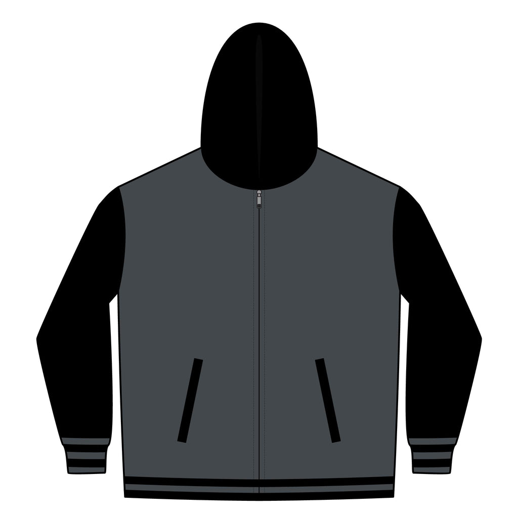 Unisex Heavyweight Varsity Full-Zip Hooded Sweatshirt