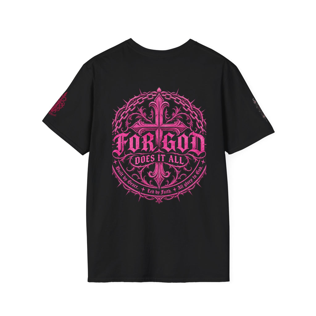 All For God T-Shirt — Gothic Rose Faith Tee
