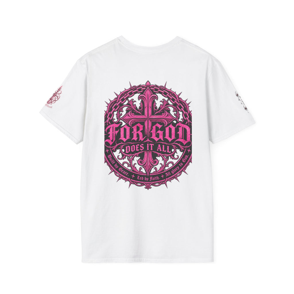 All For God T-Shirt — Gothic Rose Faith Tee