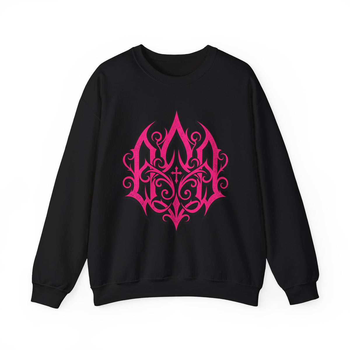 Pink Gothic Flame Crewneck Sweatshirt