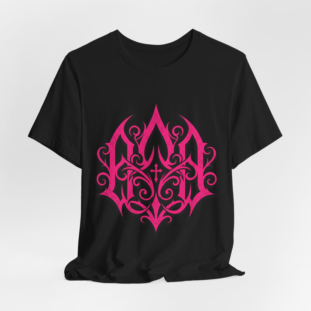 Pink Gothic Filigree Graphic Tee