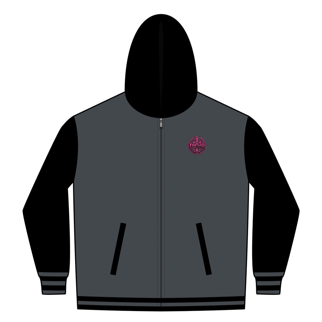 Unisex Heavyweight Varsity Full-Zip Hooded Sweatshirt