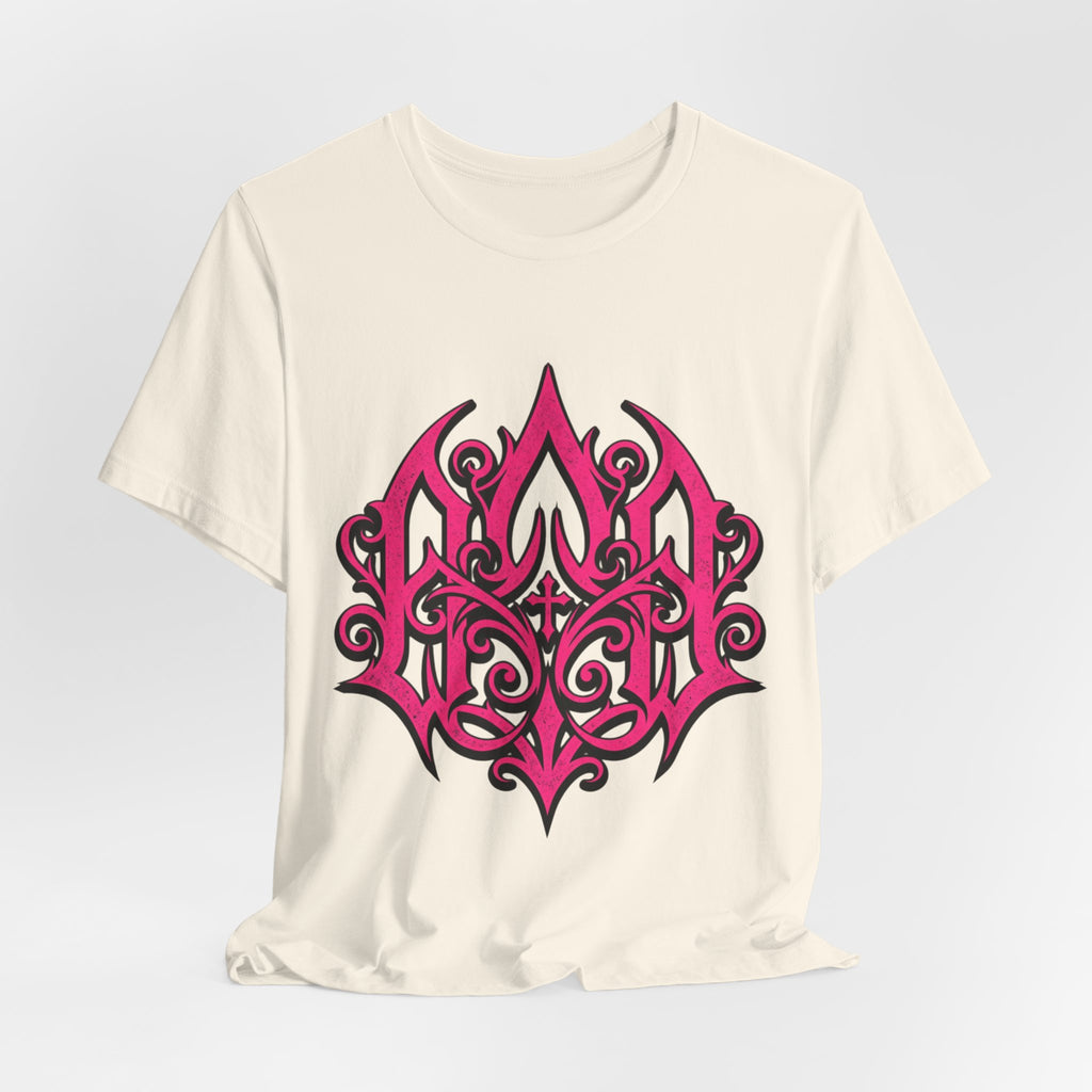 Pink Gothic Filigree Graphic Tee