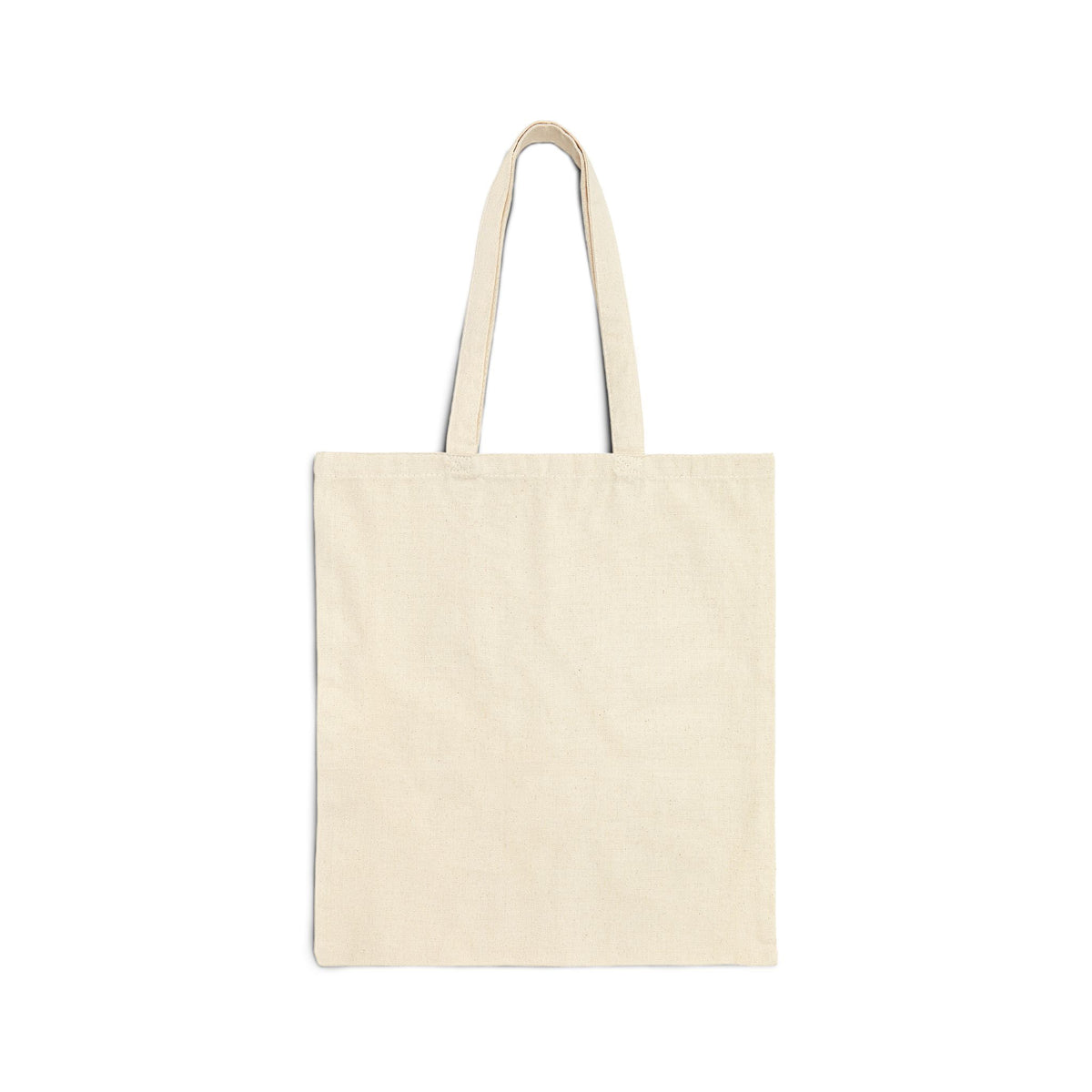 Canvas Tote Bag — Smiling Portrait Illustration Cotton Shopper