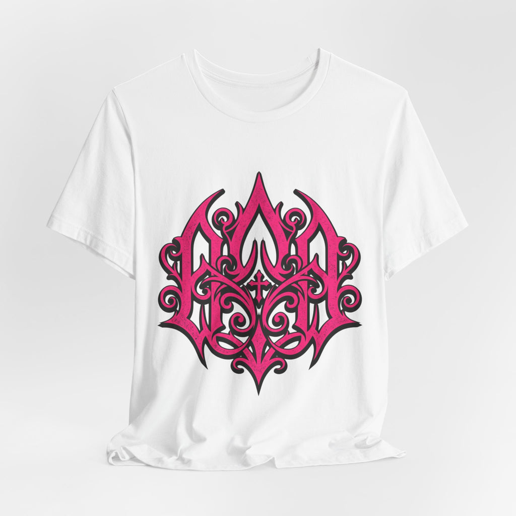 Pink Gothic Filigree Graphic Tee
