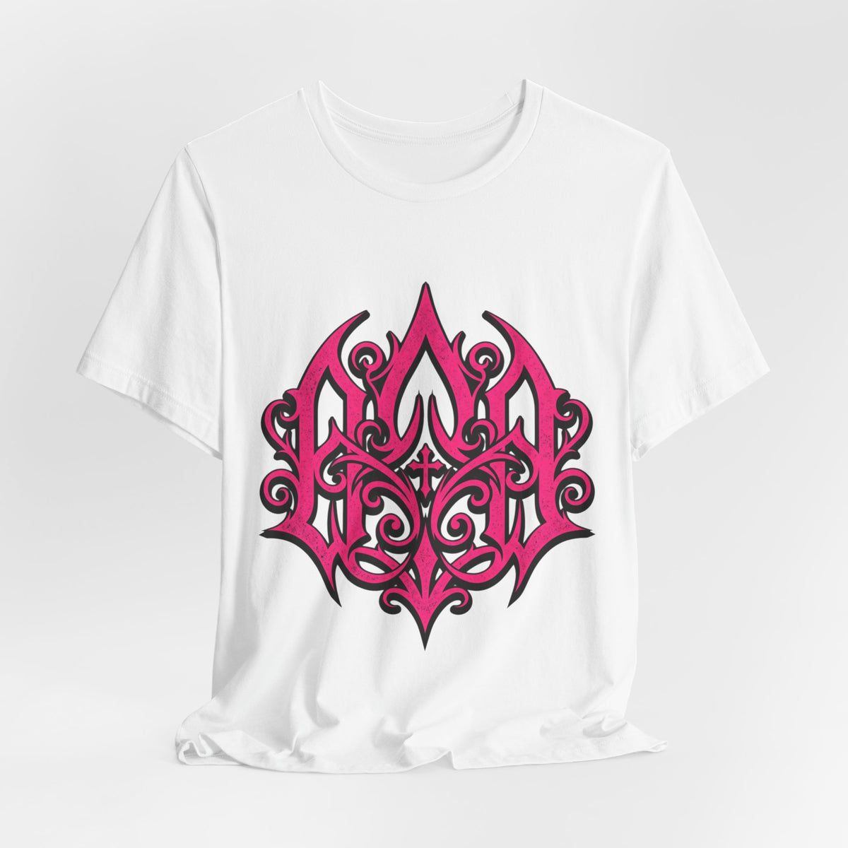 Pink Gothic Filigree Graphic Tee