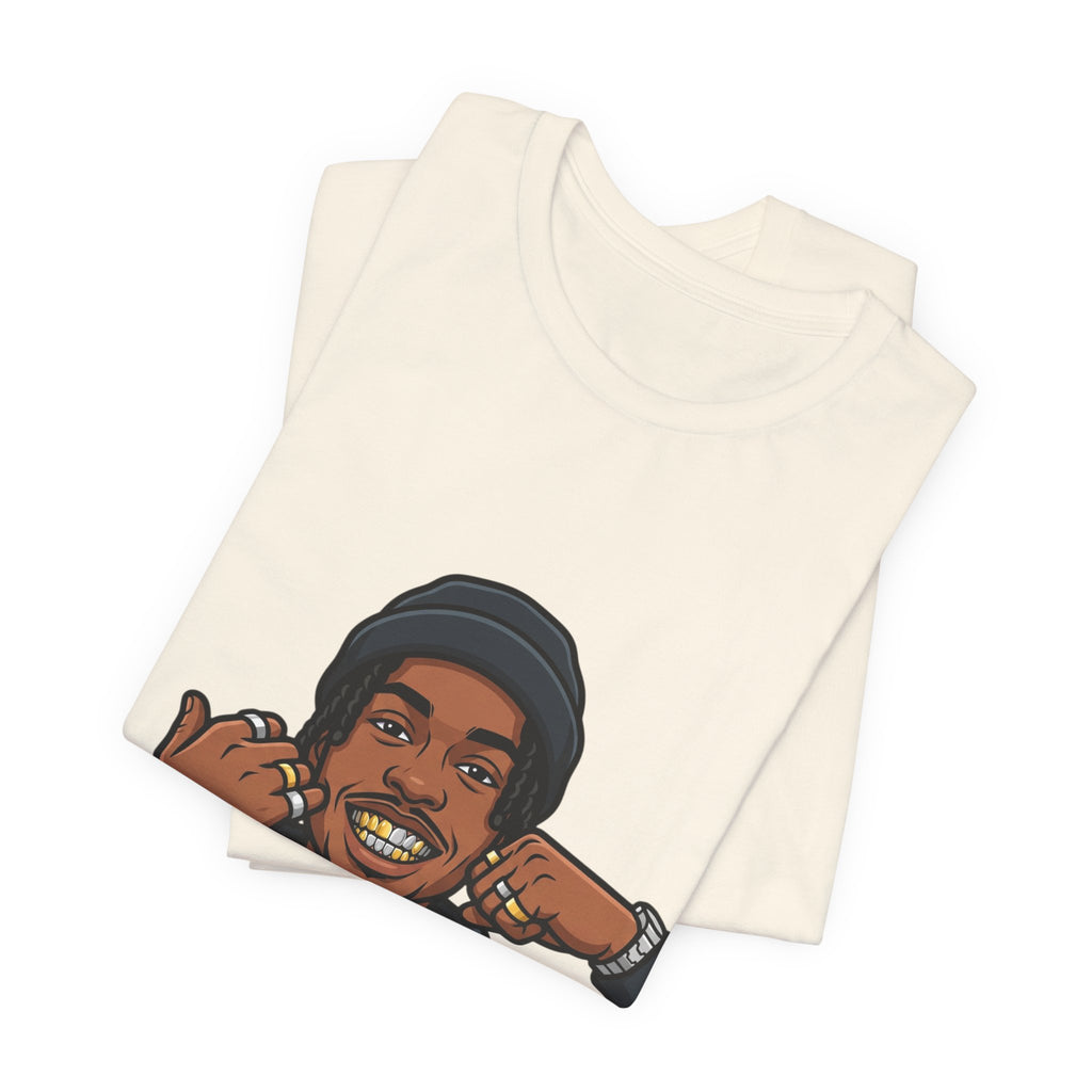 Graphic Tee — Smiling Streetwear Portrait T-Shirt