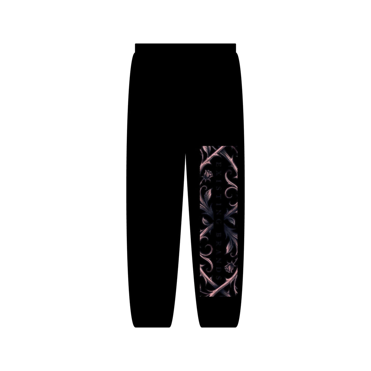 Floral Scroll 'Existing Brands' Joggers — Vintage Vine Sweatpants
