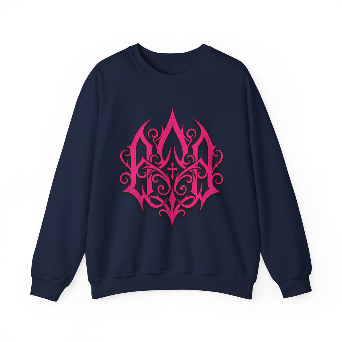 Pink Gothic Flame Crewneck Sweatshirt