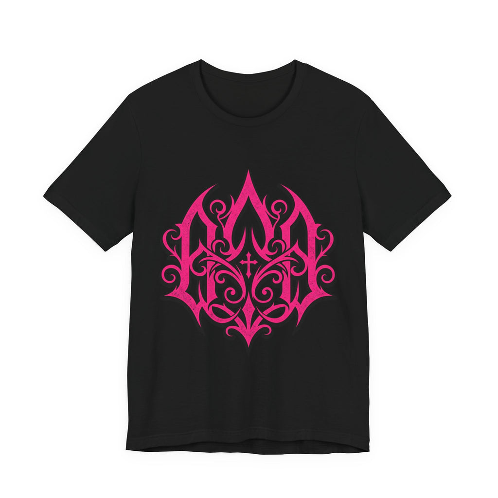 Pink Gothic Filigree Graphic Tee