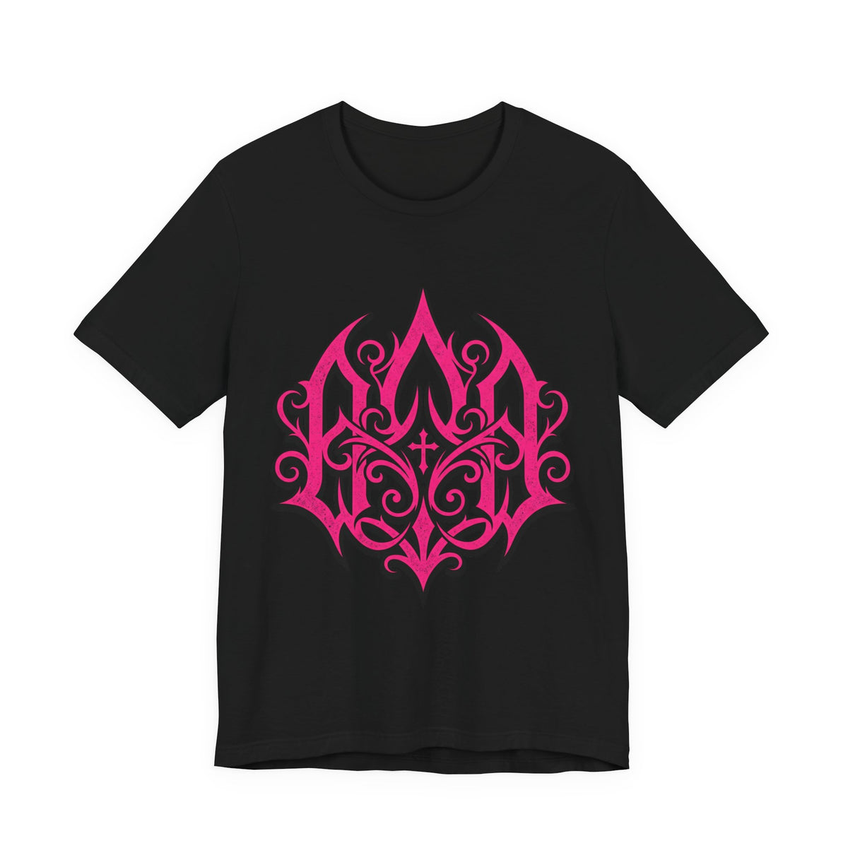 Pink Gothic Filigree Graphic Tee