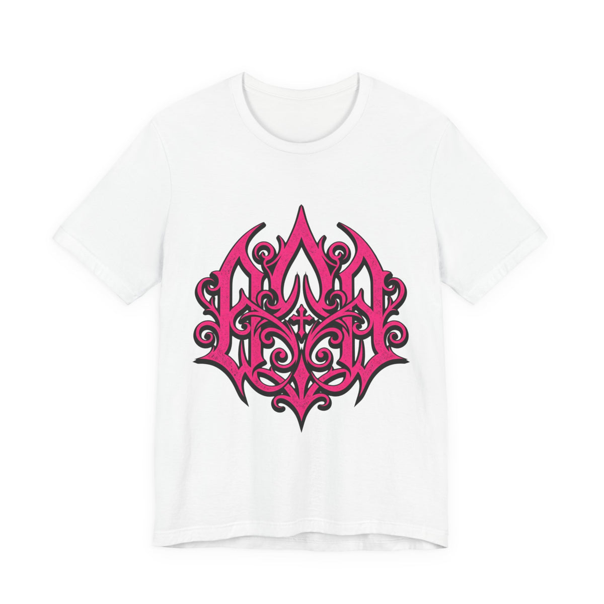 Pink Gothic Filigree Graphic Tee