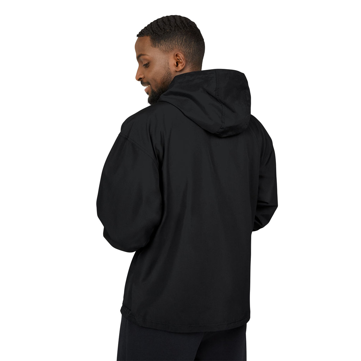 Champion Packable Anorak Jacket with Sequin Patch — Lightweight Windbreaker